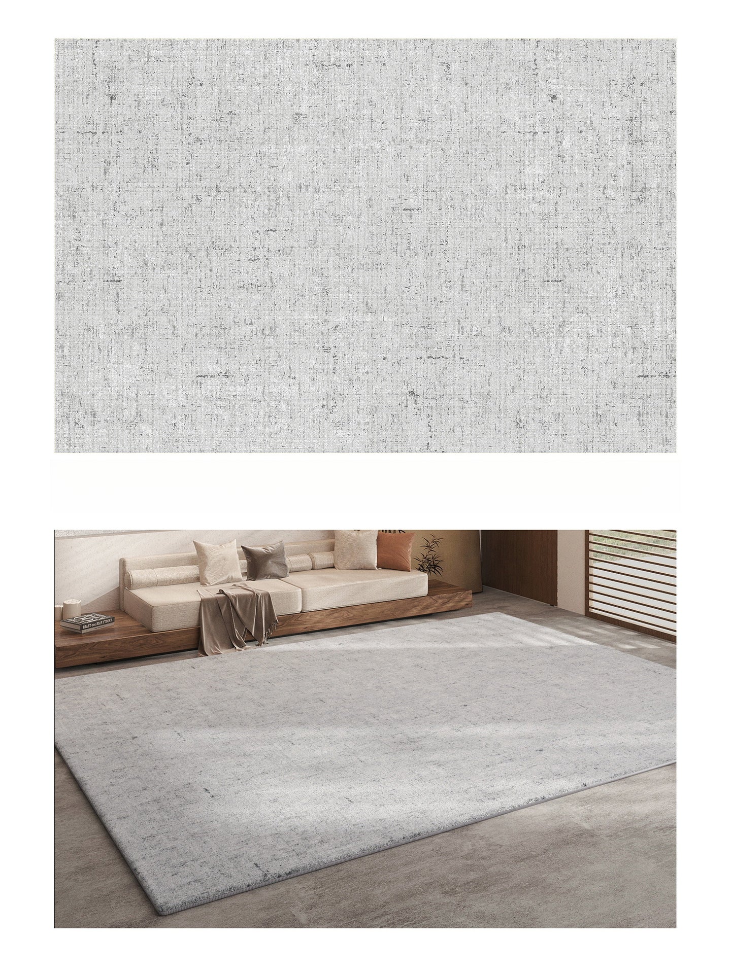 2025 New Wabi-Sabi Plush Carpet – Luxury Waterproof & Easy-Clean Rug