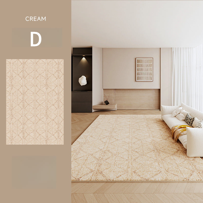 2025 Cream Faux Cashmere Rug – Soft, Stain-Resistant