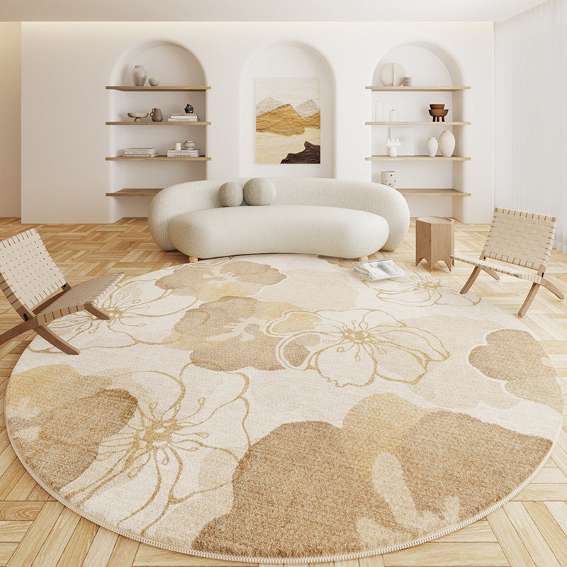 Eastern Wabi-Sabi round Carpet-Hot Cashmere Rug