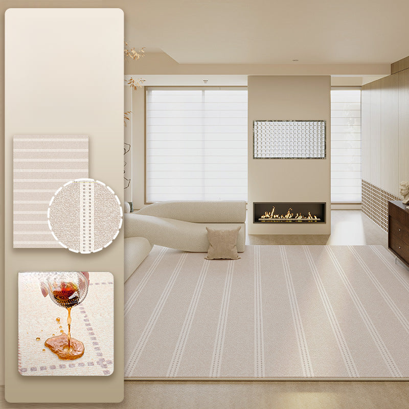 2025 French Cream Living Room Rug – Stain-Resistant, Luxe Rug