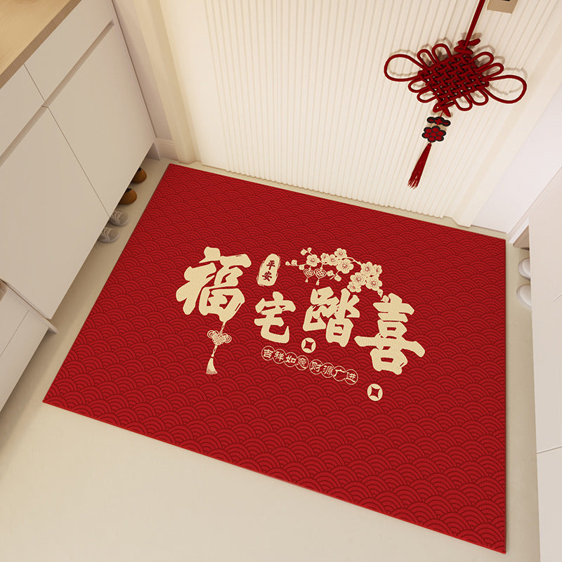 Entryway Door Mat – “Safe Travels” Design, Non-Slip & Durable