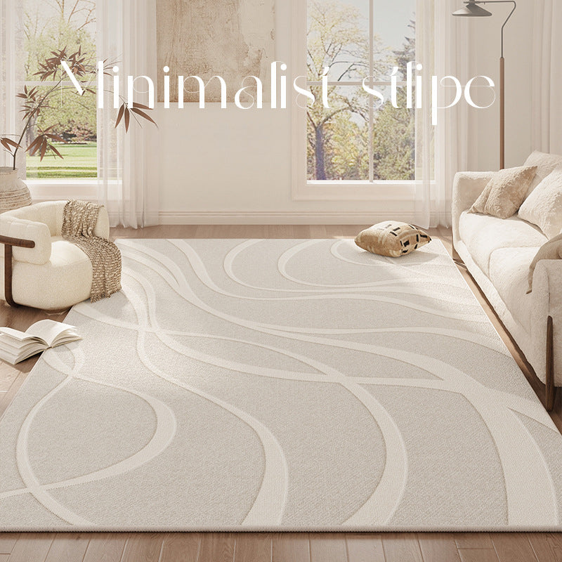 Luxury Solid Color Rug – Modern Living Room & Tea Table Carpet