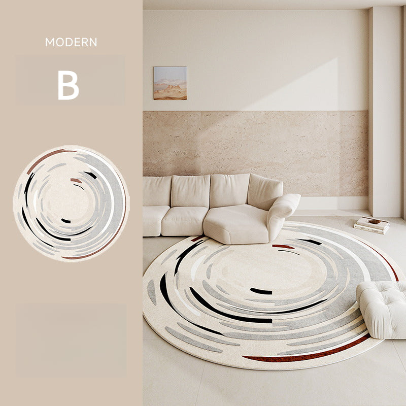 Round Bedroom Rug – Waterproof, Stain-Resistant, Easy-to-Clean Thickened Floor Mat