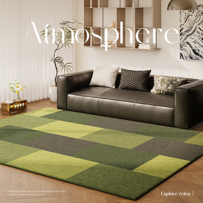 2025 Vintage Green Rug – Durable, Easy-Care French Style