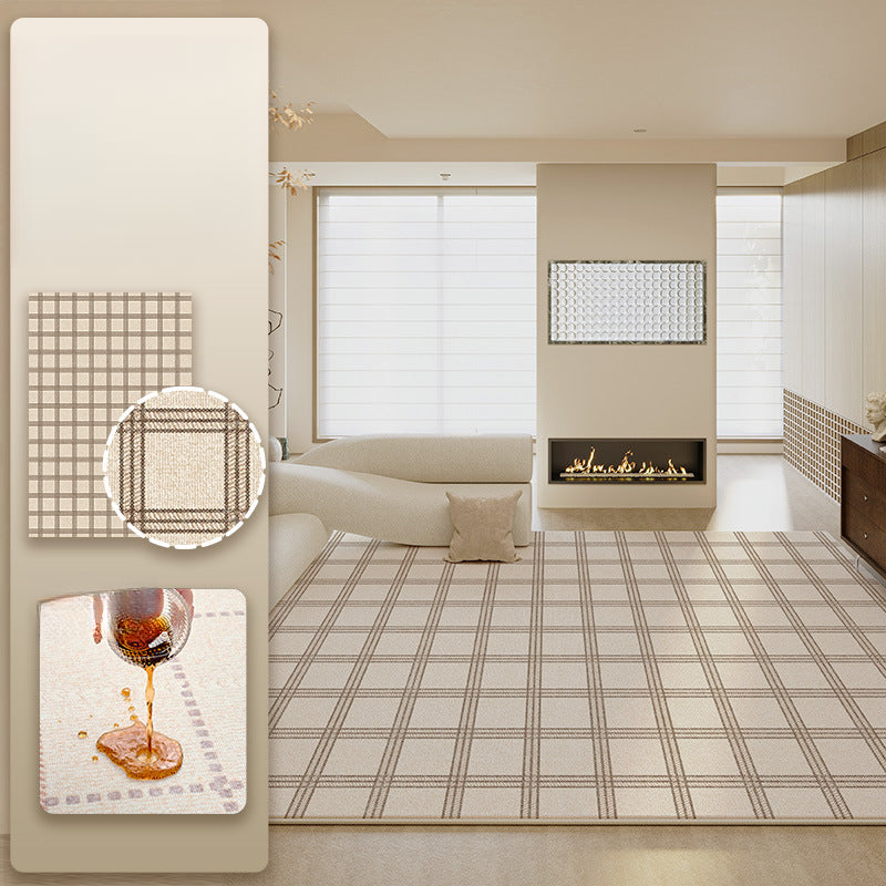 2025 French Cream Living Room Rug – Stain-Resistant, Luxe Rug