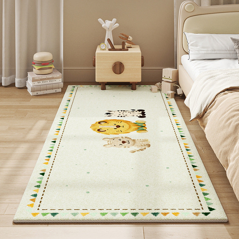 Kids Cartoon Bedside Rug – Thick, Anti-Slip, Cozy