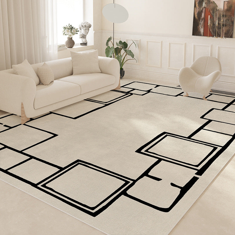2025 Cream Loop Pile Rug – Minimalist, Full Coverage Rug