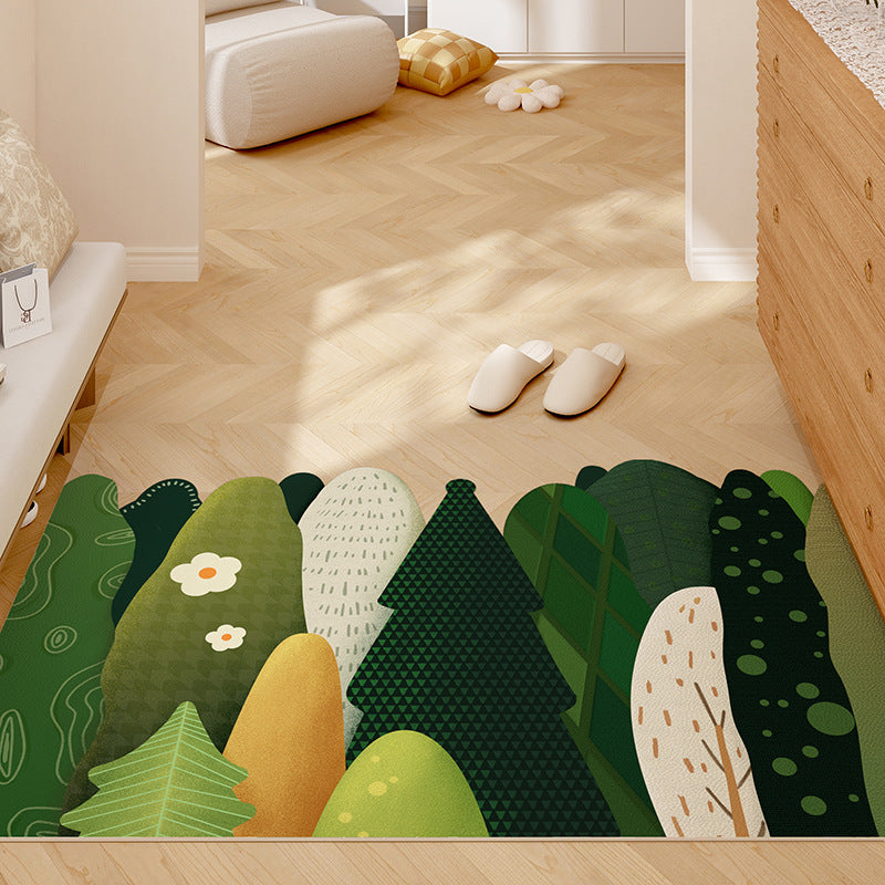 Fresh Leather Entryway Mat – Noise-Reducing, Washable, Customizable Door Mat
