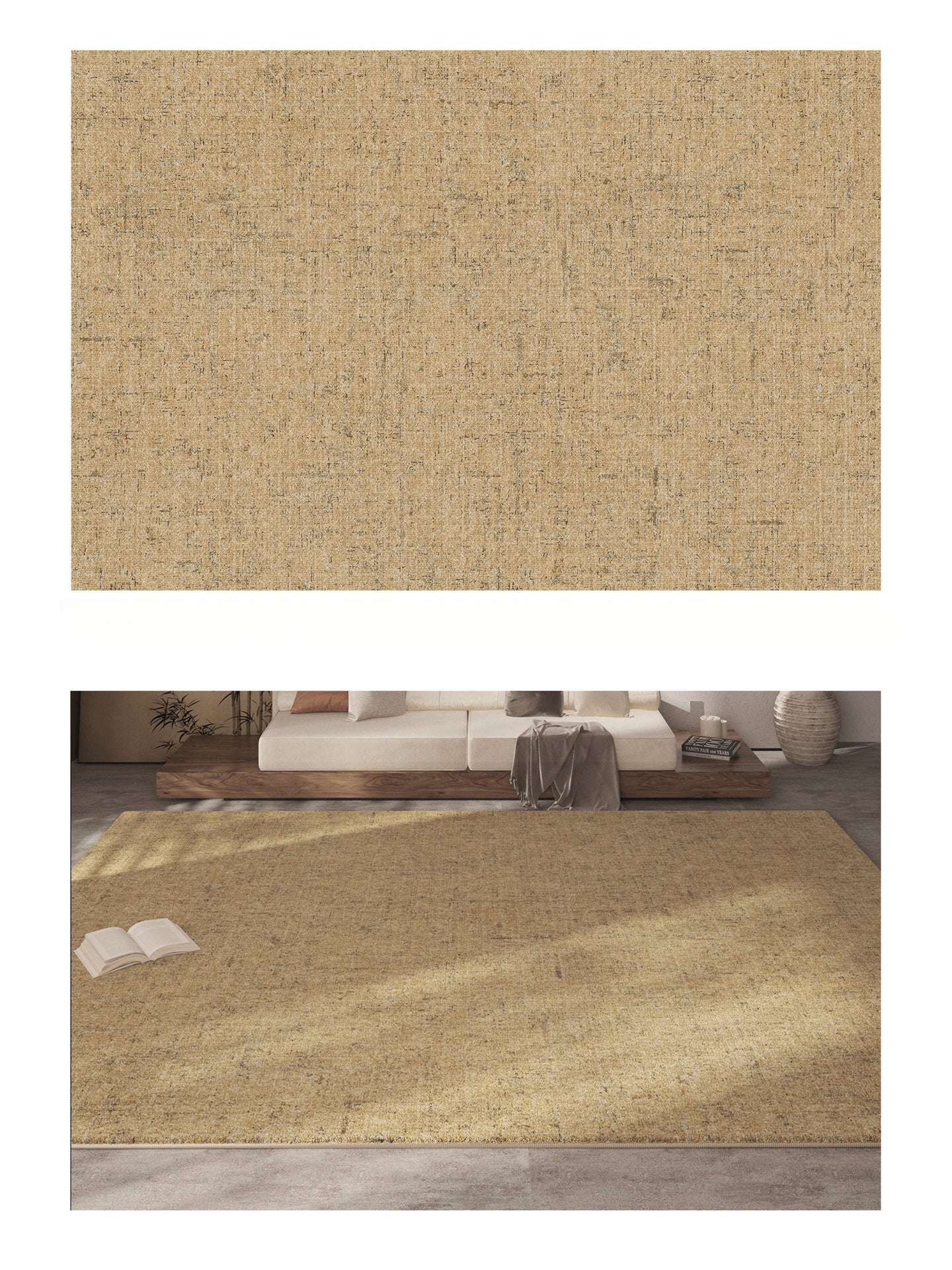 2025 New Wabi-Sabi Plush Carpet – Luxury Waterproof & Easy-Clean Rug