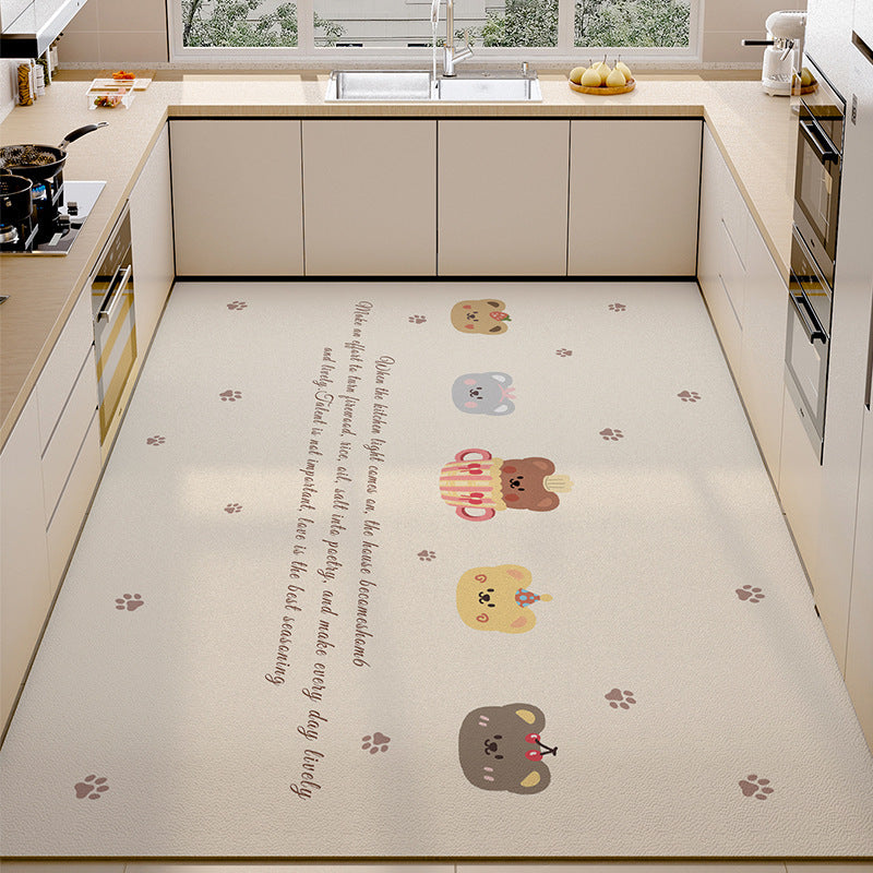 PVC Waterproof Kitchen Mat – Anti-Oil, Anti-Slip, Easy-Clean Floor Mat