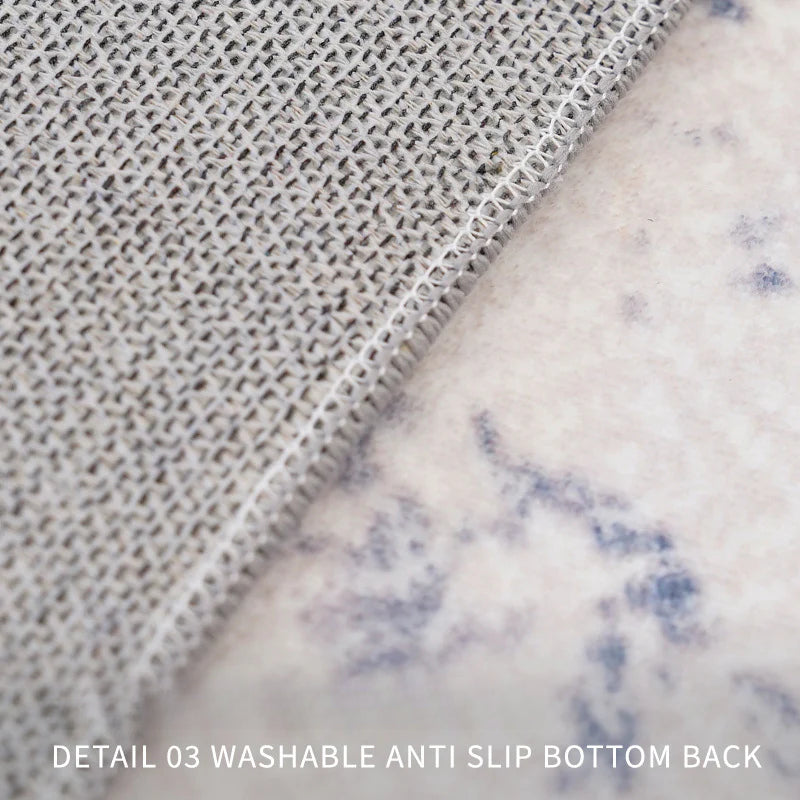 Washable Retro Rug – Faux Cashmere, Vintage Style