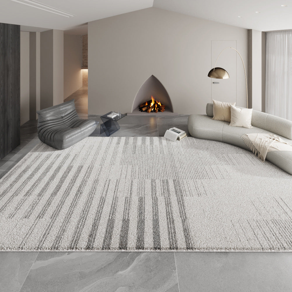 Modern Minimalist Thickened Lambswool Rug – Living Room & Bedroom Carpet