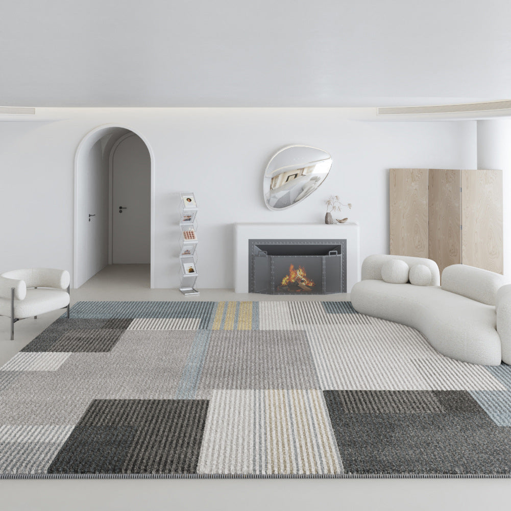 Plush Modern Area Rug – Non-Slip Carpet for Living Room & Bedroom