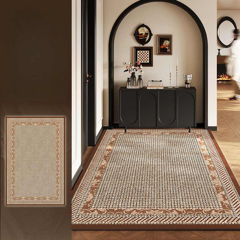 Vintage Entryway Mat – Stain-Resistant, Luxe Rug