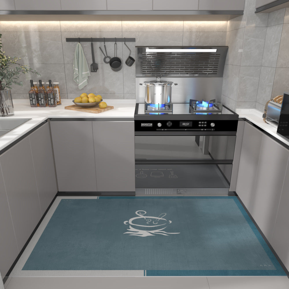 Waterproof Kitchen Mat – Non-Slip Oil-Resistant PVC Floor Rug
