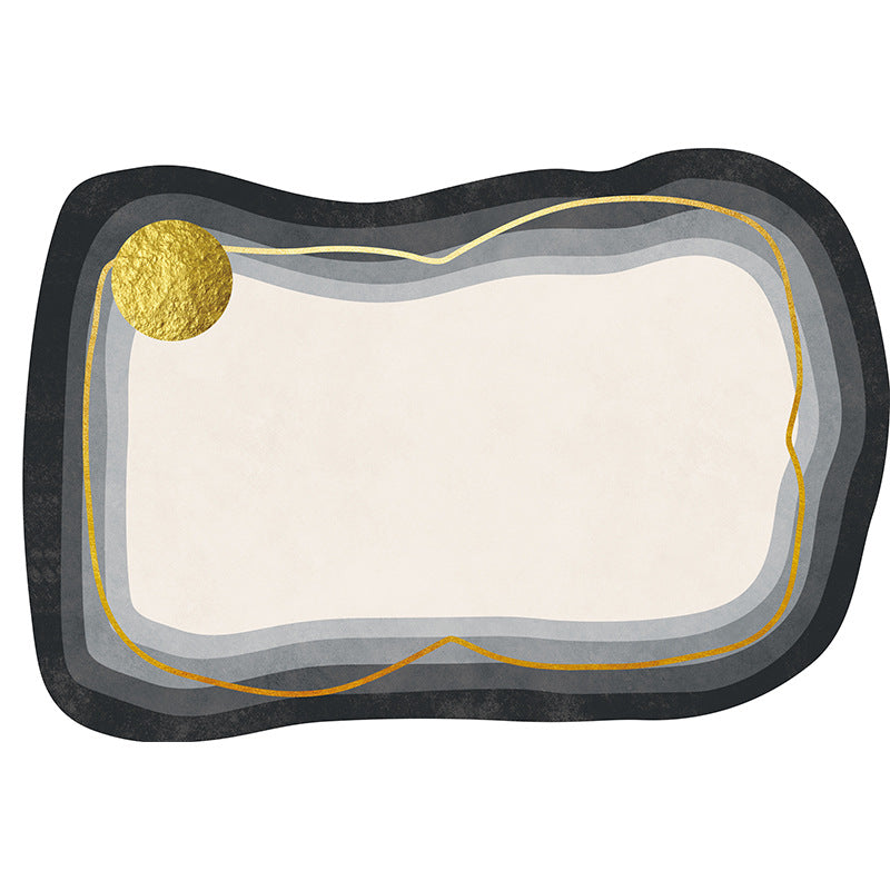Irregular-Shaped Living Room Rug – Thickened Ins Style Carpet