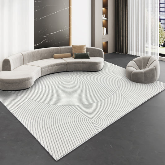 Minimalist Polypropylene Rug – Luxury Woven Carpet for Living Room & Bedroom