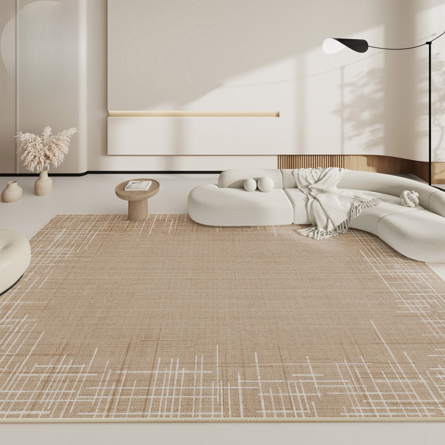 Wabi-Sabi Linen Rug – Stain-Resistant, Minimalist Rug