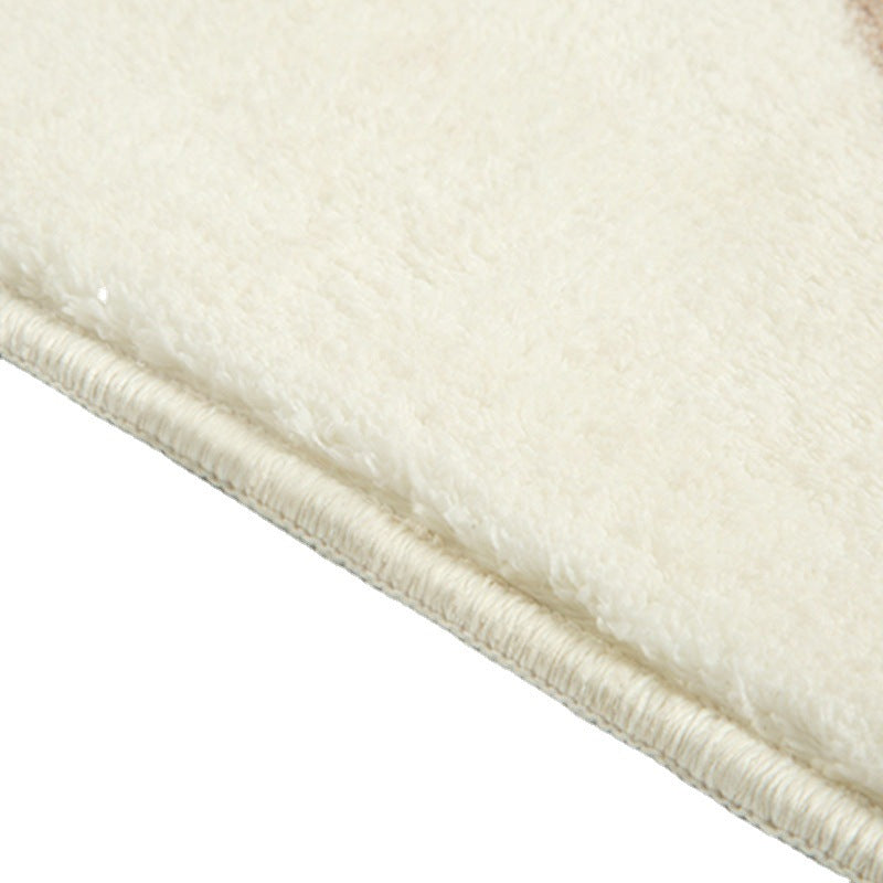 Custom Faux Cashmere Round Rug – Soft, Anti-Slip