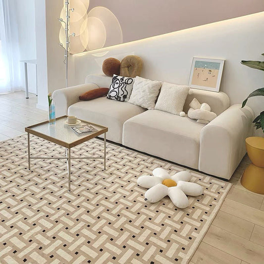 French Vintage Rug – Retro Nordic Minimalist Carpet for Living Room & Bedroom