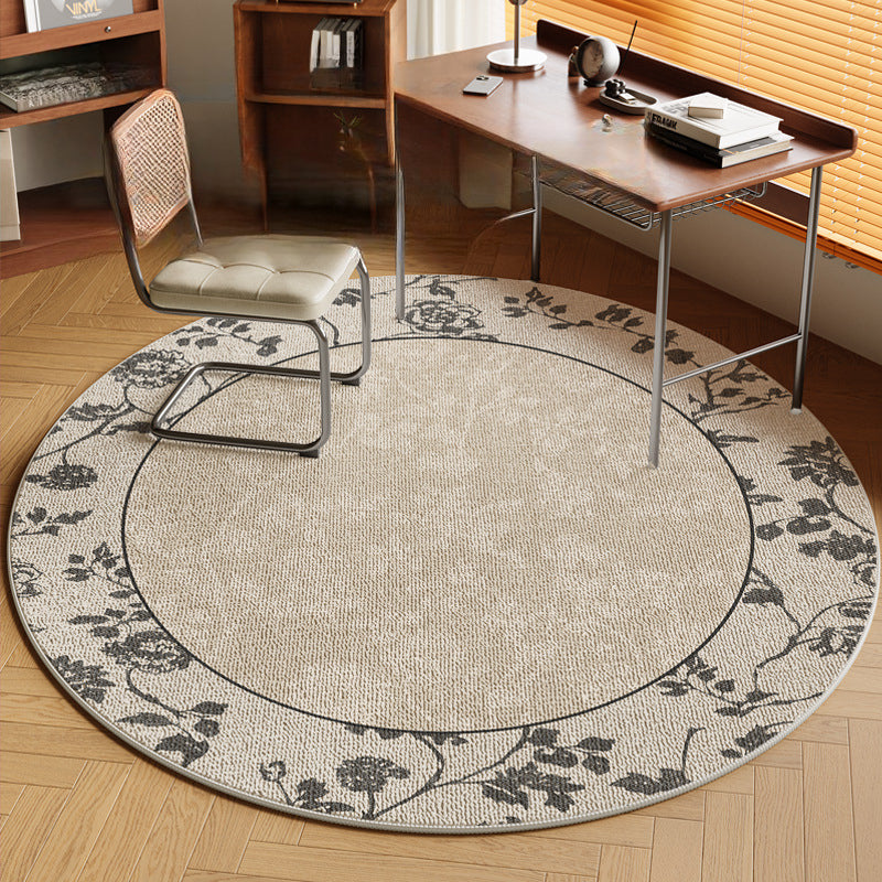 Plush Round Rug – Waterproof, Thick, French-Inspired Rug