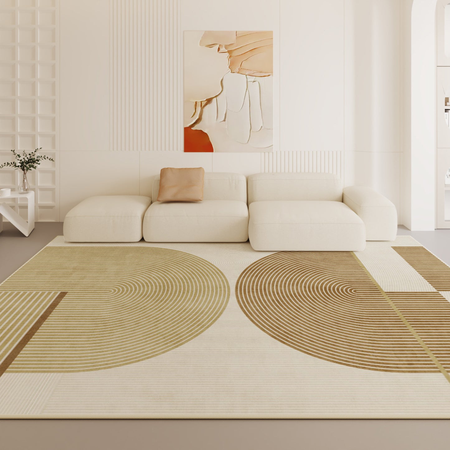 2025 French Minimalist Rug – Waterproof, Easy-Care