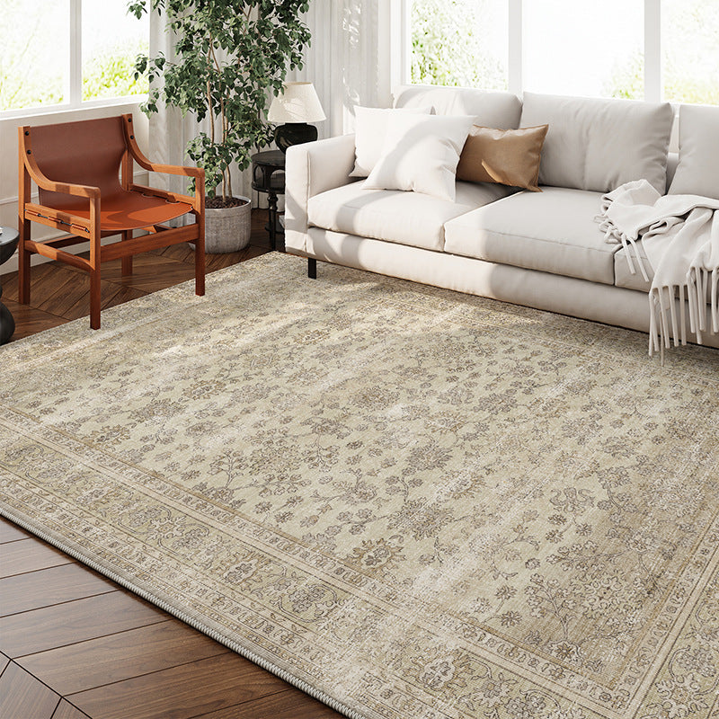Washable Retro Rug – Faux Cashmere, Vintage Style