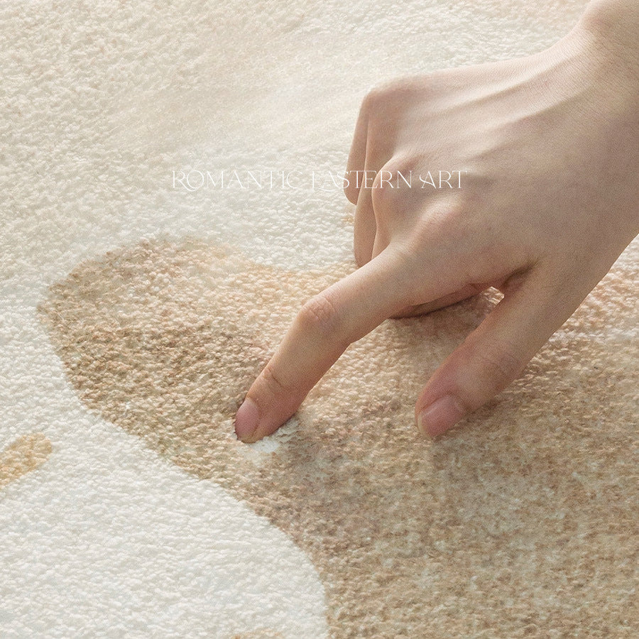 Eastern Wabi-Sabi round Carpet-Hot Cashmere Rug