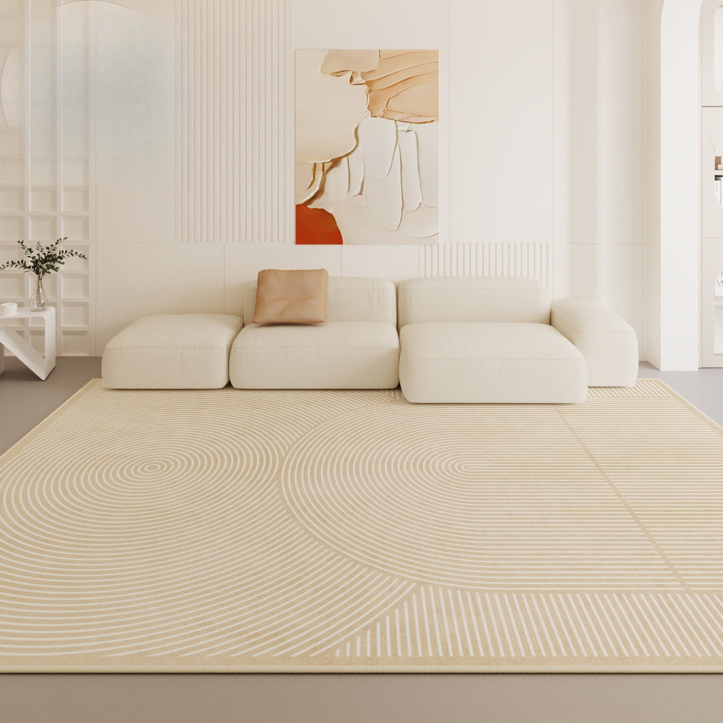2025 French Minimalist Rug – Waterproof, Easy-Care