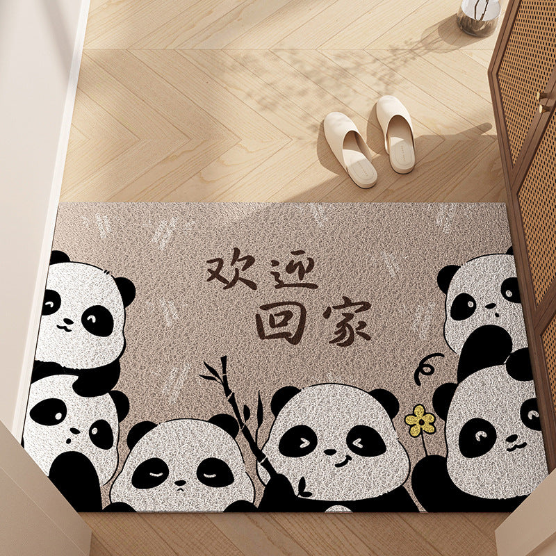 Durable Cartoon Entryway Mat – PVC Stain-Resistant & Cuttable Door Rug