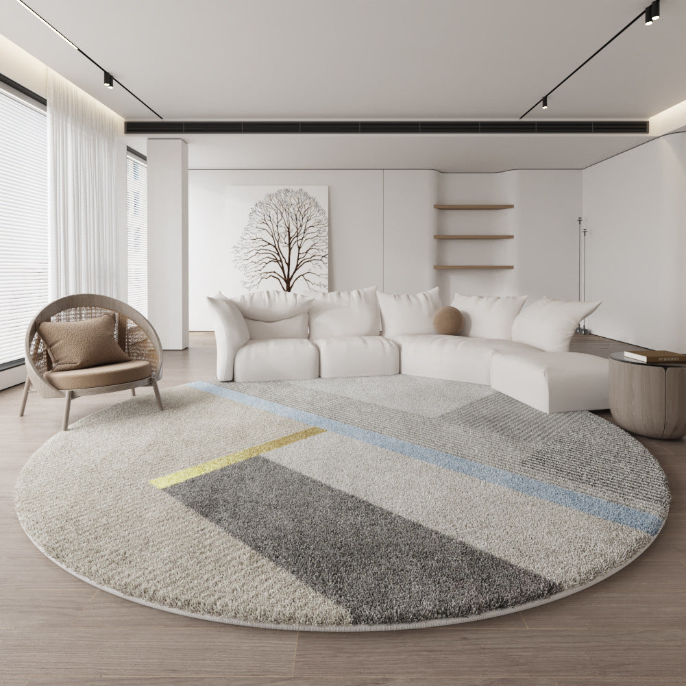 Luxury Round Rug – Minimalist Sofa, Bedroom & Office Mat