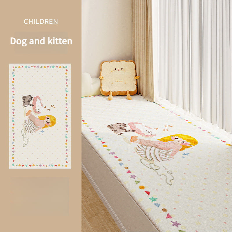 Cartoon Bay Window Cushion – 2025 New Style, Machine-Washable