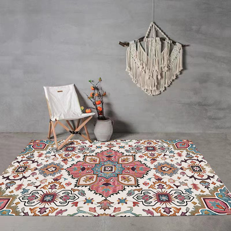 Vintage Boho Rug – Soft Faux Wool American Country Carpet