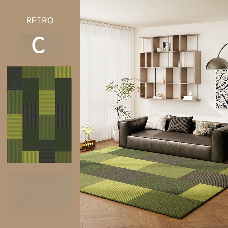 2025 Vintage Green Rug – Durable, Easy-Care French Style