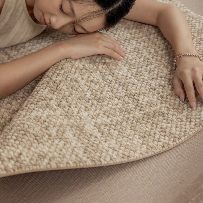 Wool Solid Color Rug – Luxe, Stain-Resistant, Wabi-Sabi Inspired