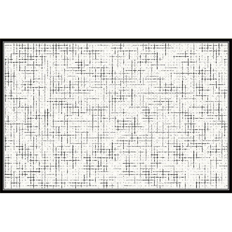 2025 Chanel-Style Rug – Waterproof, Plush, Black & White