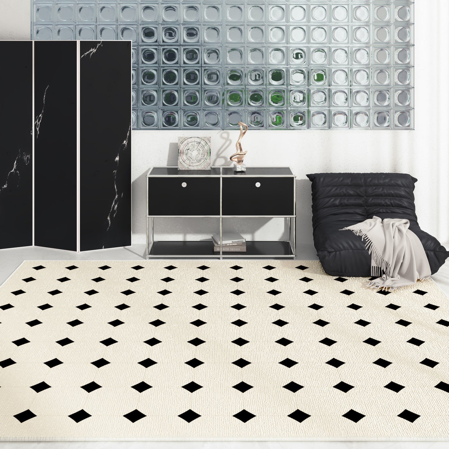 Loop Pile Rug – Stain-Resistant, Anti-Slip, Full Coverage