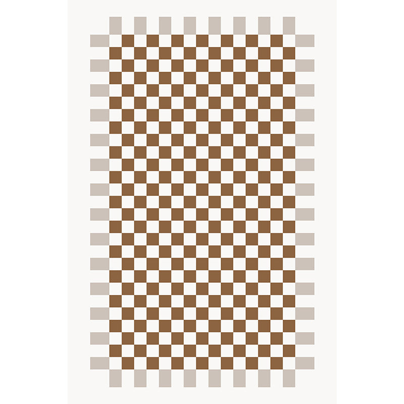 Checkerboard Lambswool Rug – Soft & Non-Slip Living Room Carpet