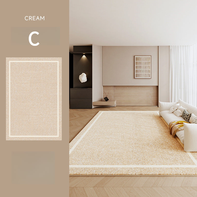 2025 Cream Faux Cashmere Rug – Soft, Stain-Resistant