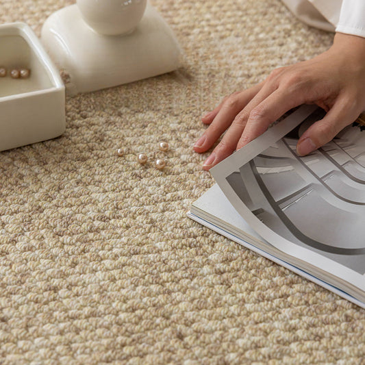 Wool Solid Color Rug – Luxe, Stain-Resistant, Wabi-Sabi Inspired