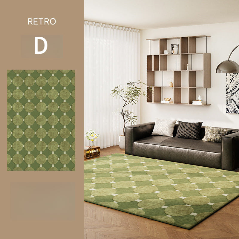 2025 Vintage Green Rug – Durable, Easy-Care French Style