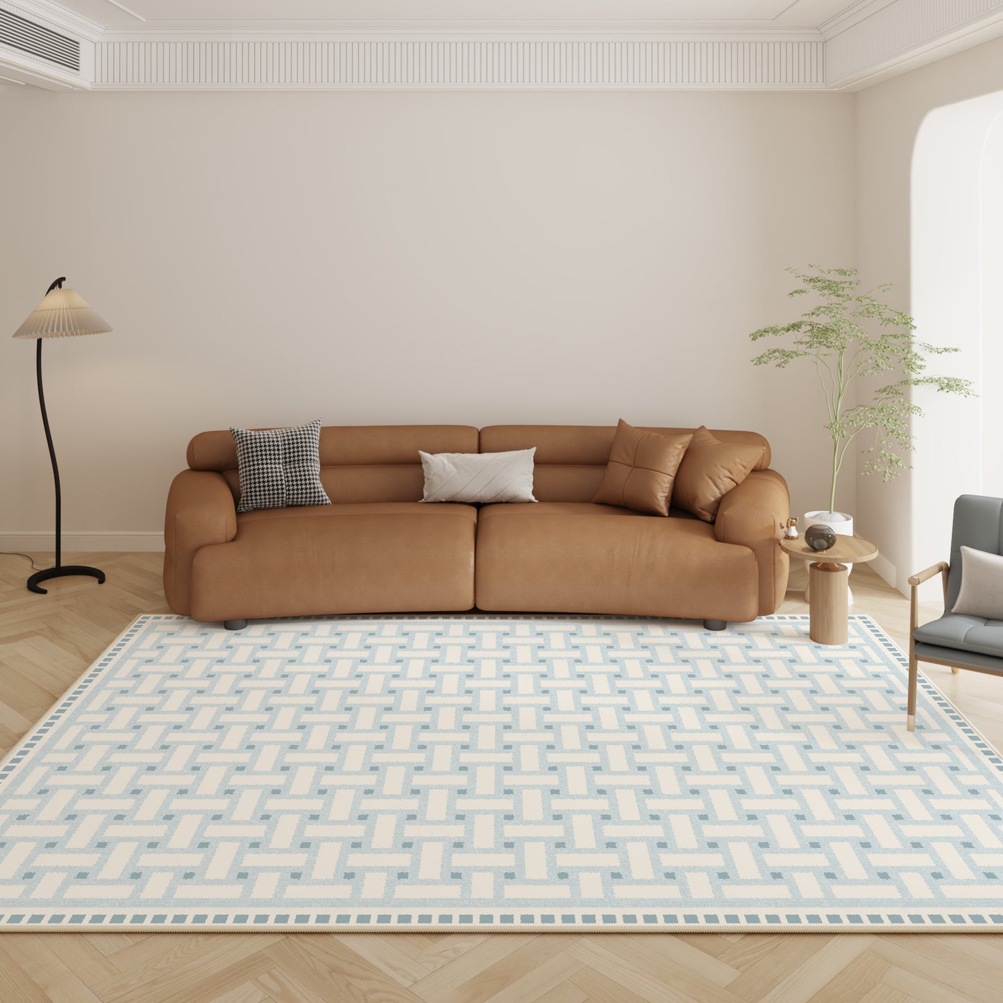 Modern Minimalist Rug – Waterproof, Luxe, Full Coverage Rug