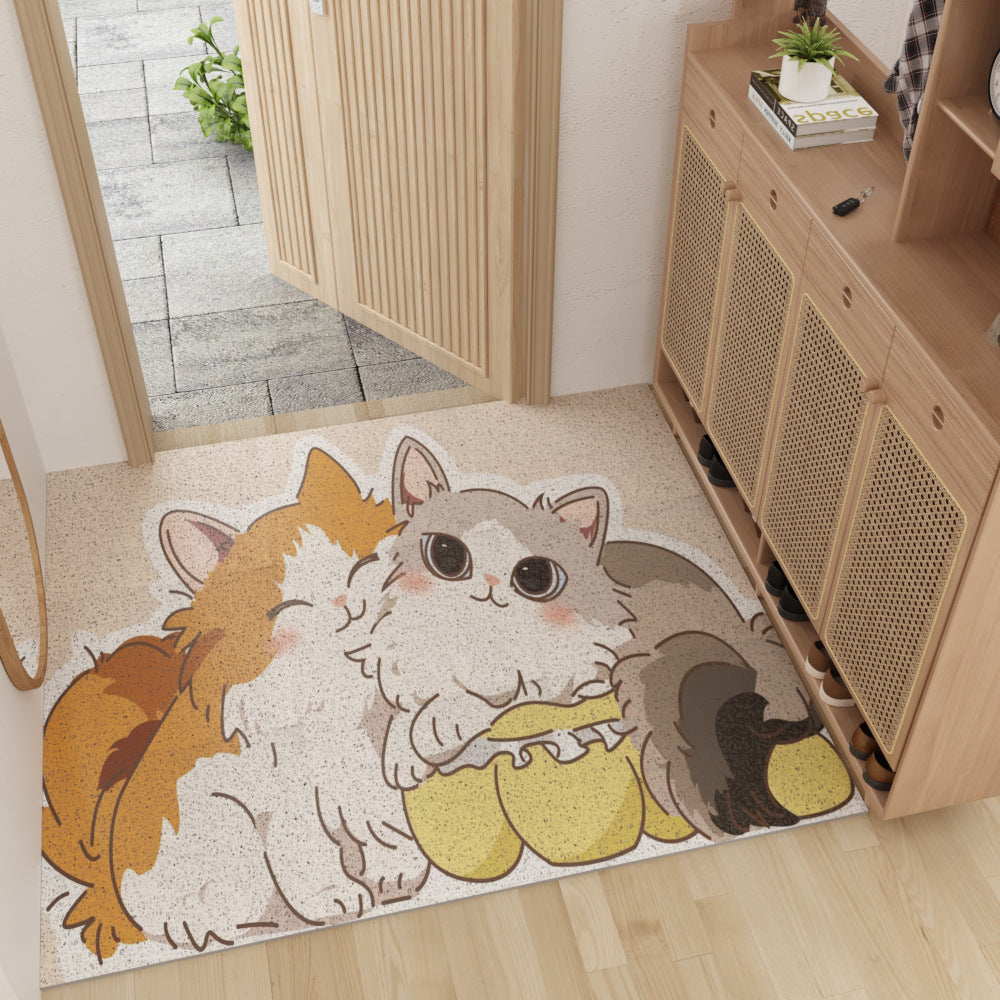 New Cartoon Entry Door Mat – DIY Customizable, Non-Slip, Dustproof, and Pet-Friendly