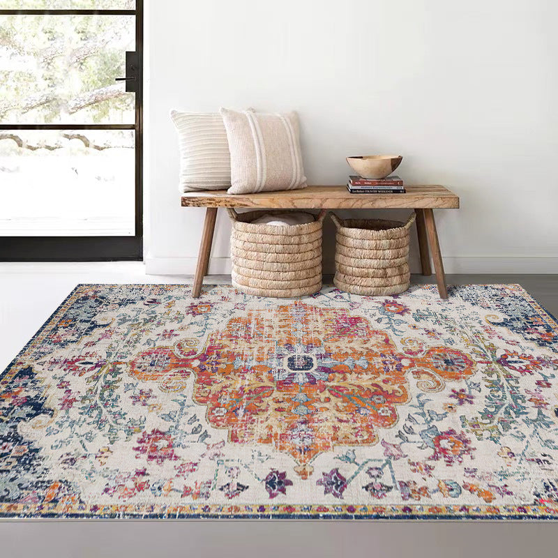 Vintage Boho Rug – Soft Faux Wool American Country Carpet