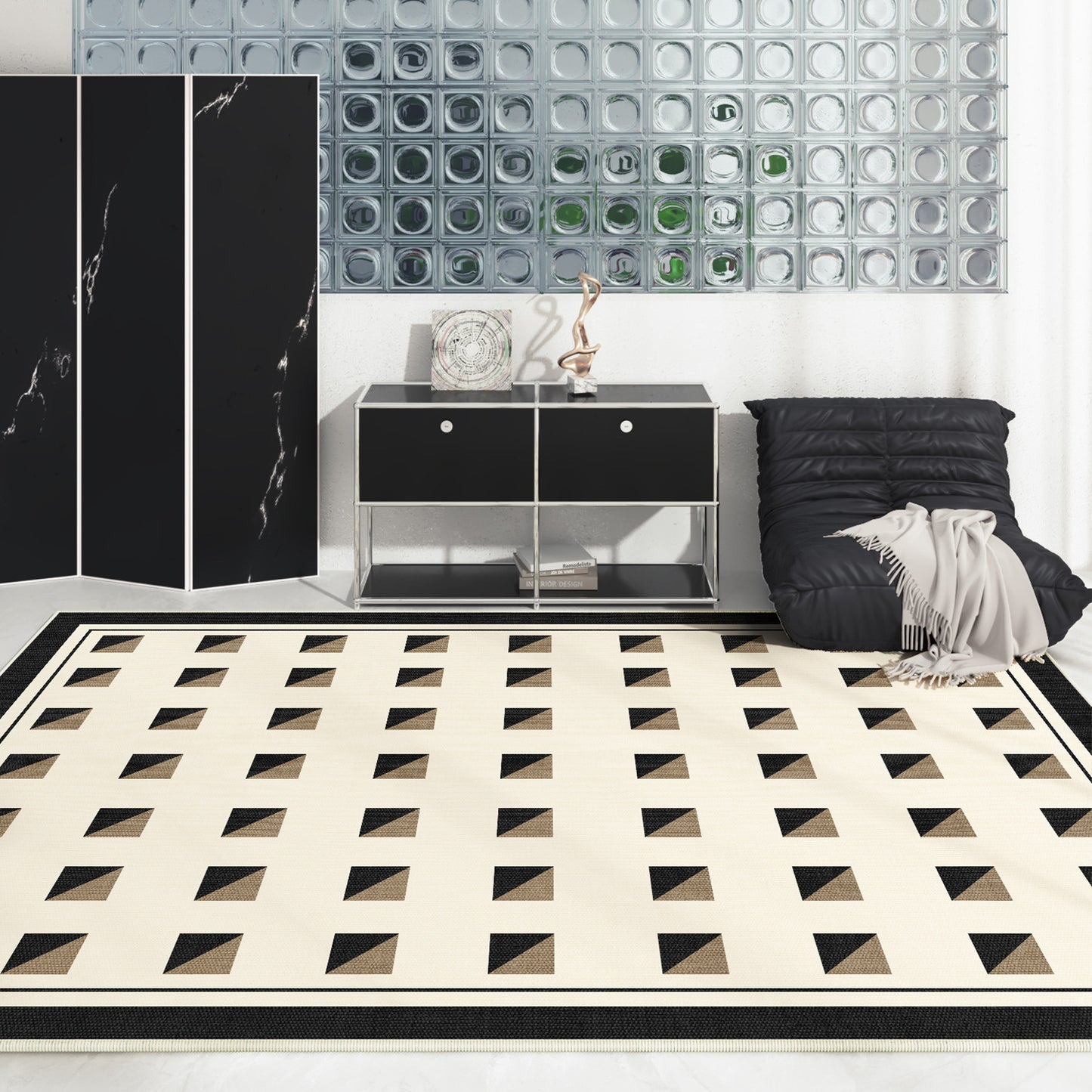 Loop Pile Rug – Stain-Resistant, Anti-Slip, Full Coverage