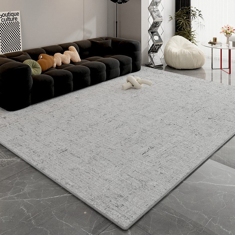 Solid Color Rug – Minimalist Japanese Wabi-Sabi Style for Living Room & Bedroom