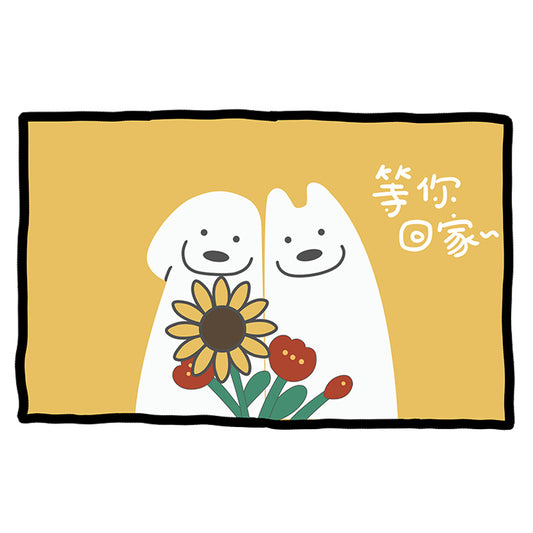 Cute Cartoon Entryway Rug – Non-Slip & Easy-Clean Doormat