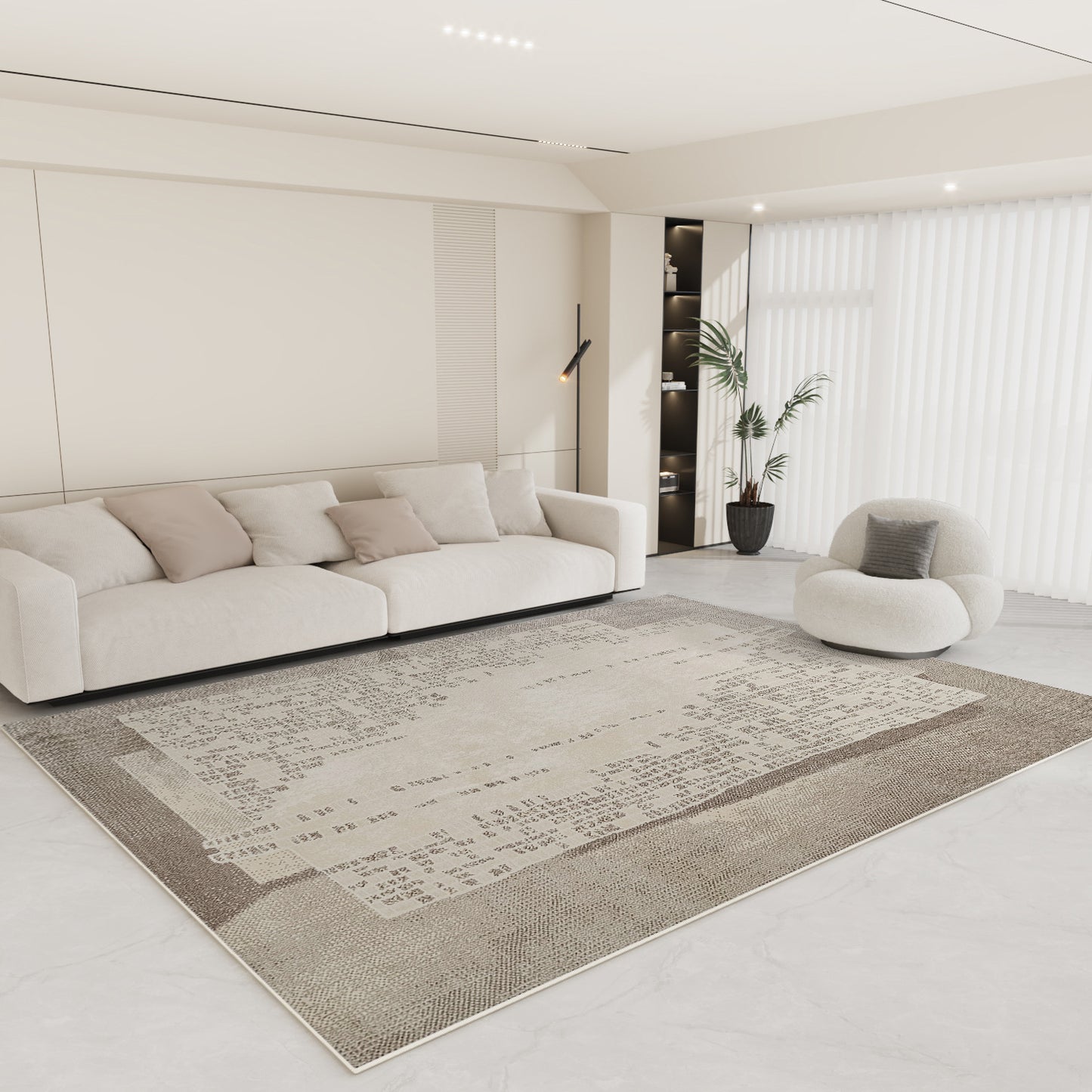 Cream Nordic Rug – Minimalist, Luxe, Wabi-Sabi Inspired