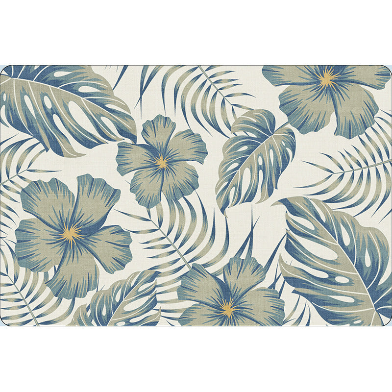 Absorbent Bathroom Mat - Fast-Drying Non-Slip Small Flower Design