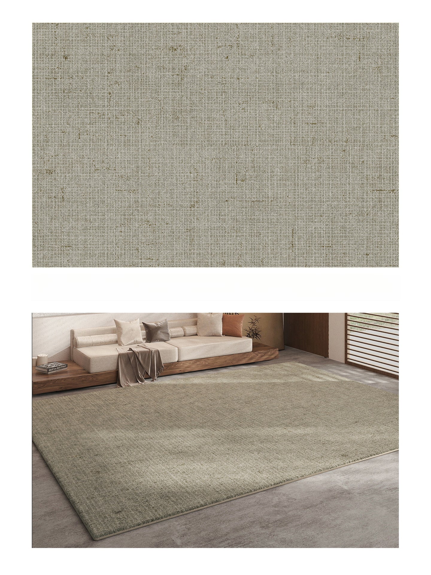 2025 New Wabi-Sabi Plush Carpet – Luxury Waterproof & Easy-Clean Rug